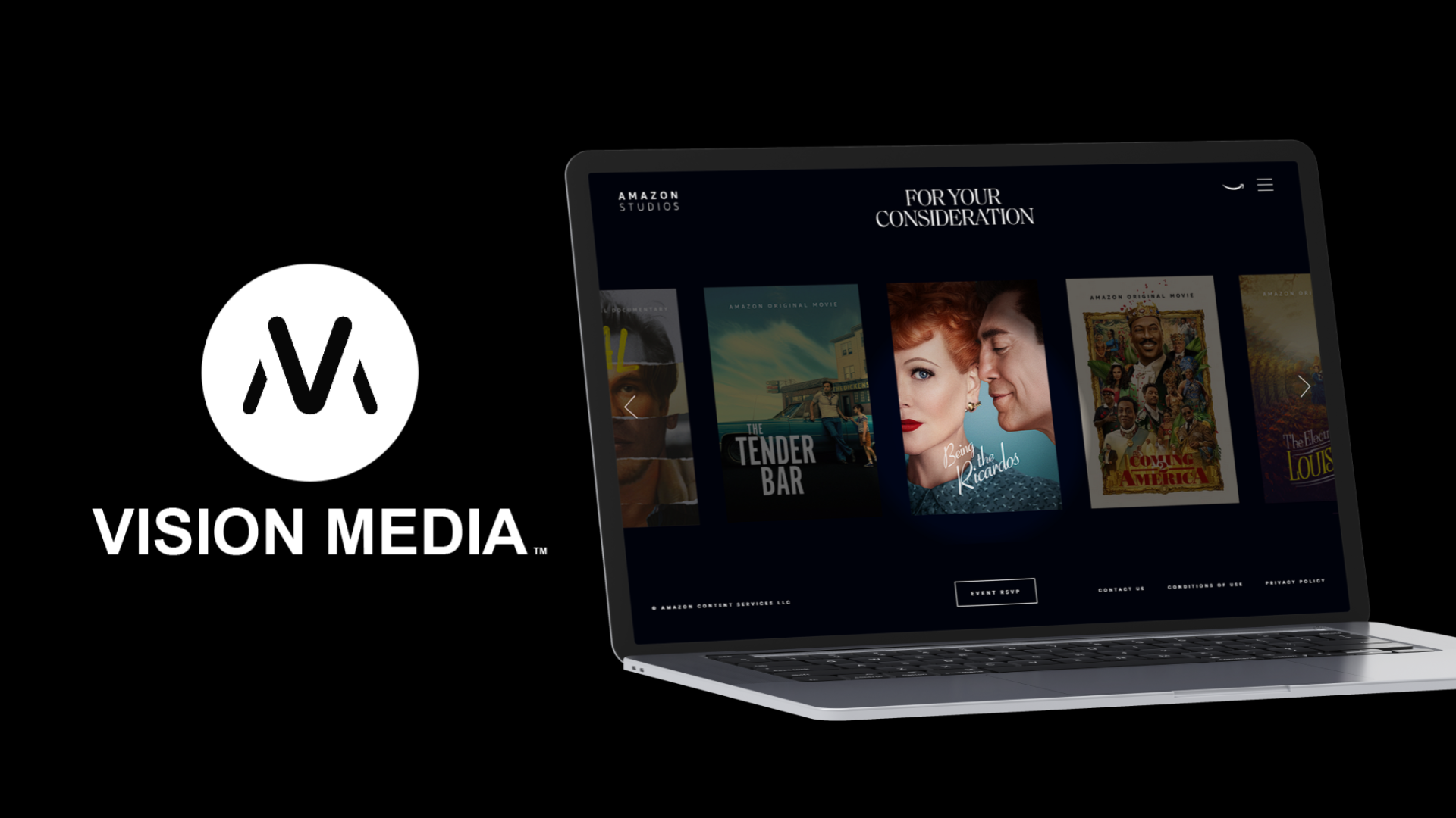 screenshot of Vision Media